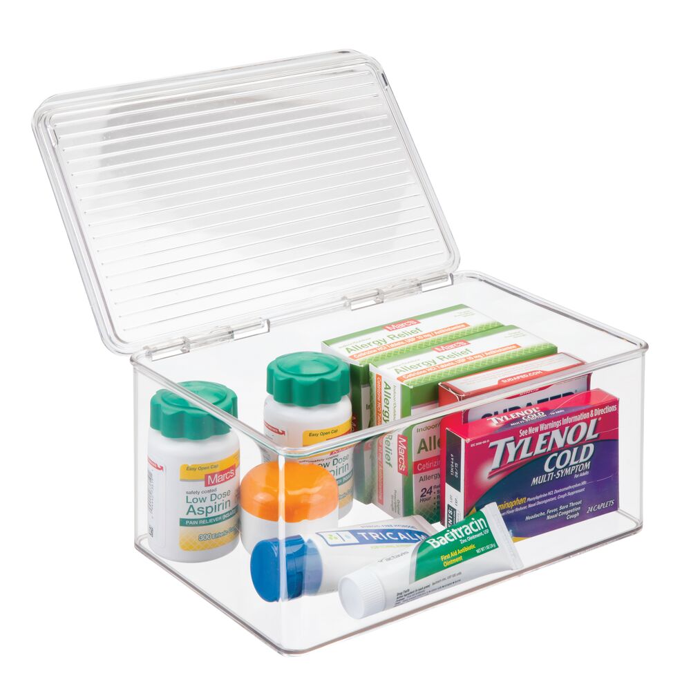 RPET Med+ Medicine Lidded Box- Large Clear - Image 6