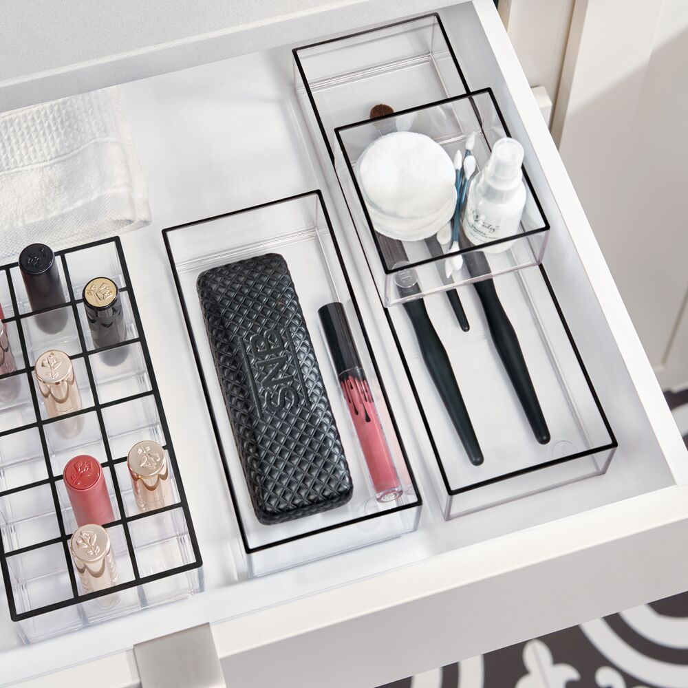 RPET Onyx Stack & Slide Organizers (Set of 3) Clear - Image 4