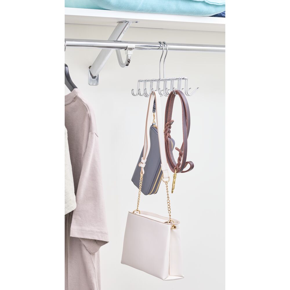 iDesign Classico Tie and Belt Rack in Chrome - Image 5
