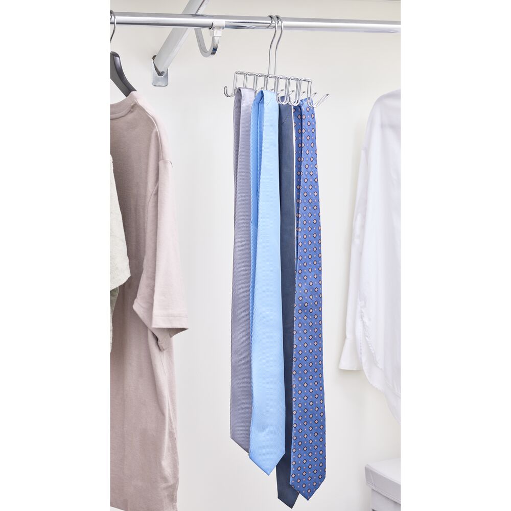 iDesign Classico Tie and Belt Rack in Chrome - Image 6