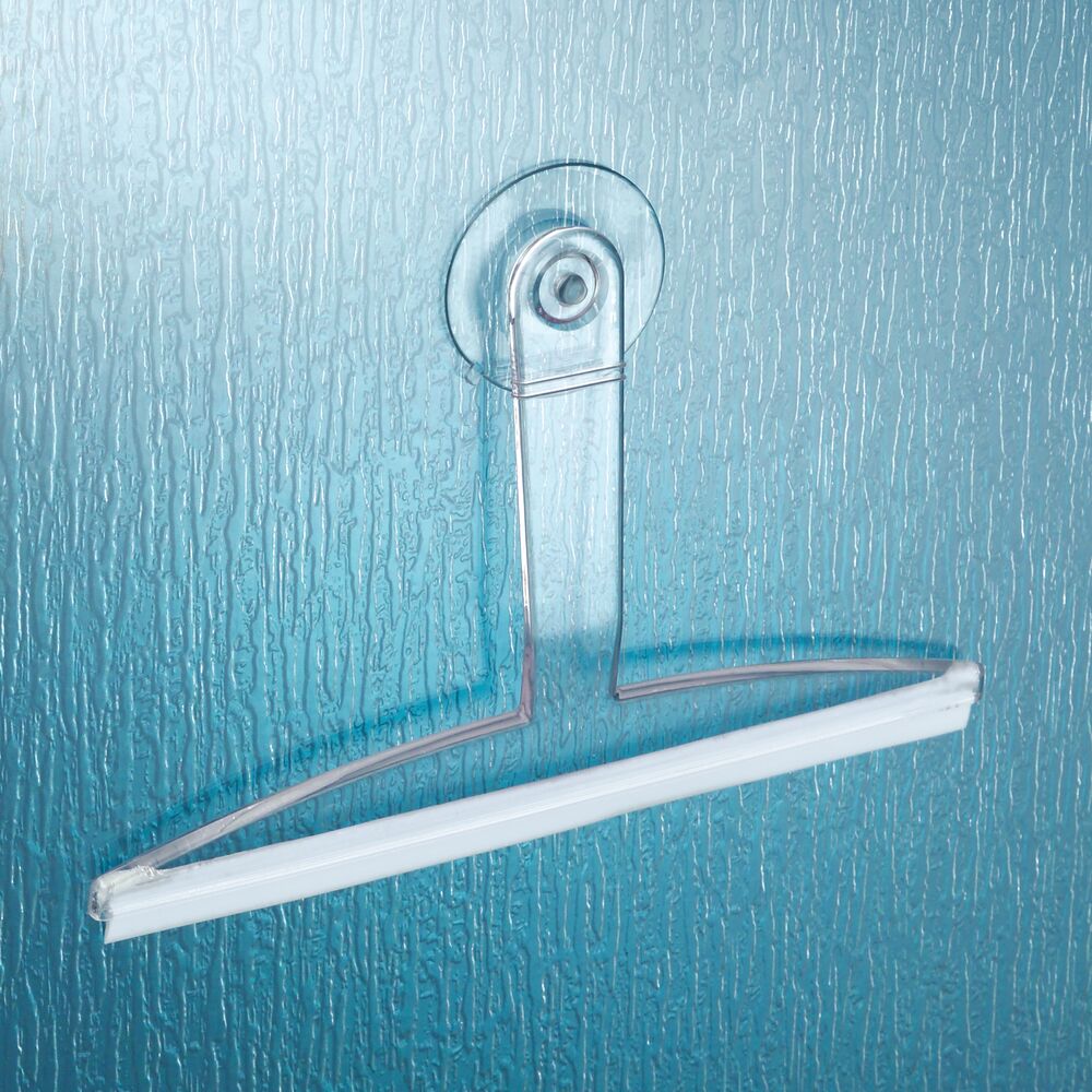 iDesign Shower Suction Squeegee 12 in Clear - Image 2