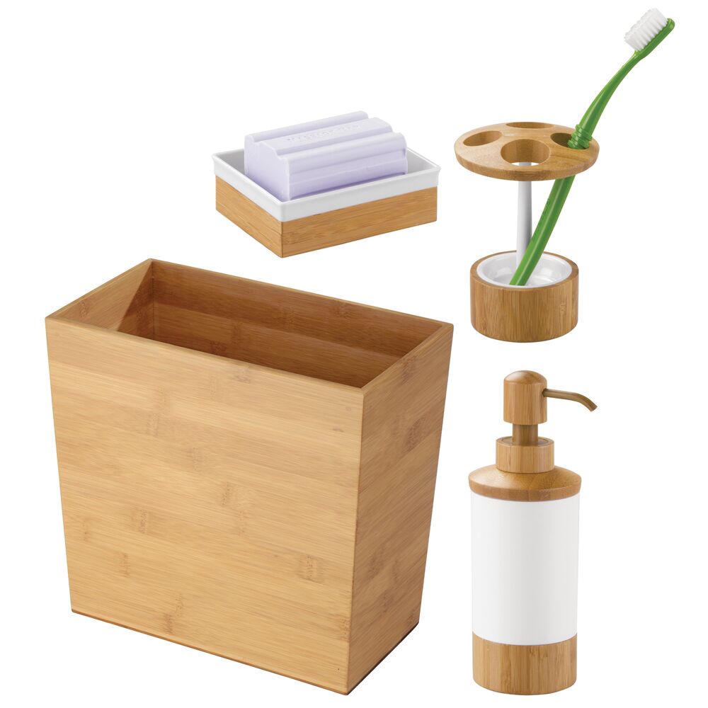 iDesign Formbu Rectangular Waste Can in Natural - Image 6