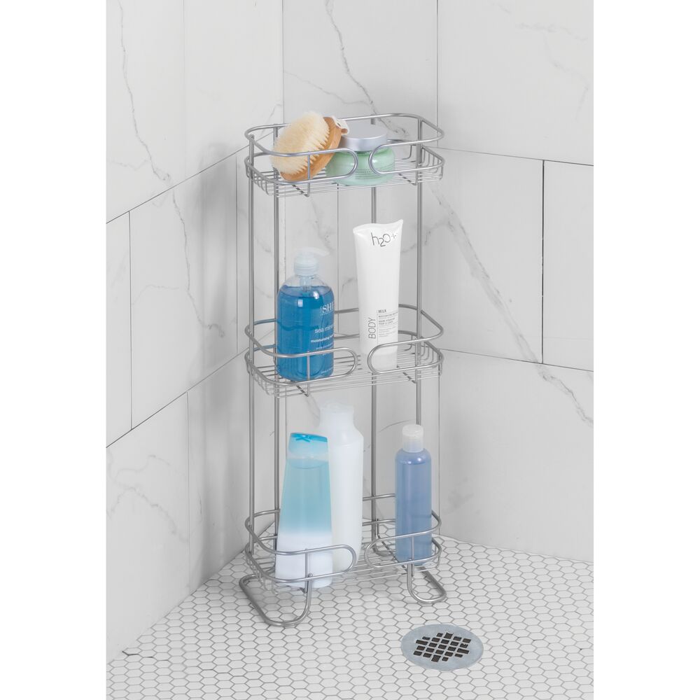 iDesign Neo 3-Tier Bath Shelf in Silver - Image 6