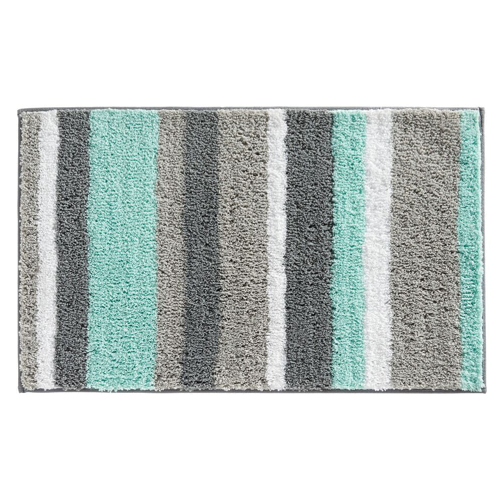 Stripz Rug 34 x 21 Mint/Gray