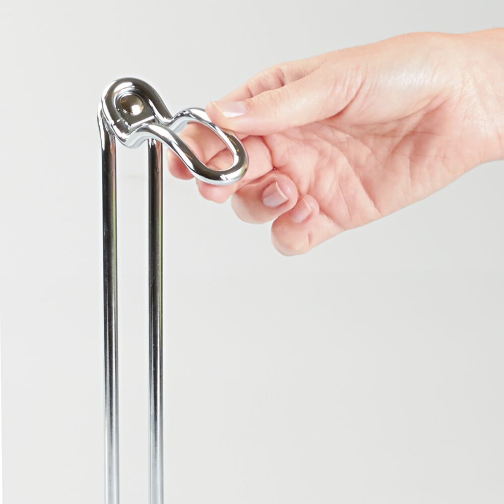 iDesign Classico Swivel Arm Paper Towel Holder Stand in Chrome - Image 6