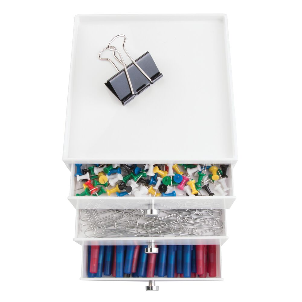 Drawers - 3 Drawer White - Image 3