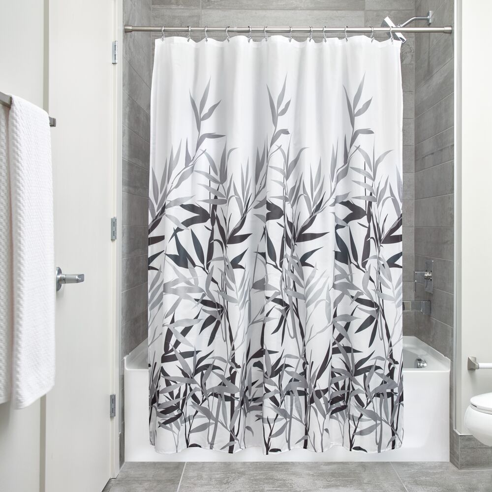 iDesign Anzu Shower Curtain in Gray - Image 2