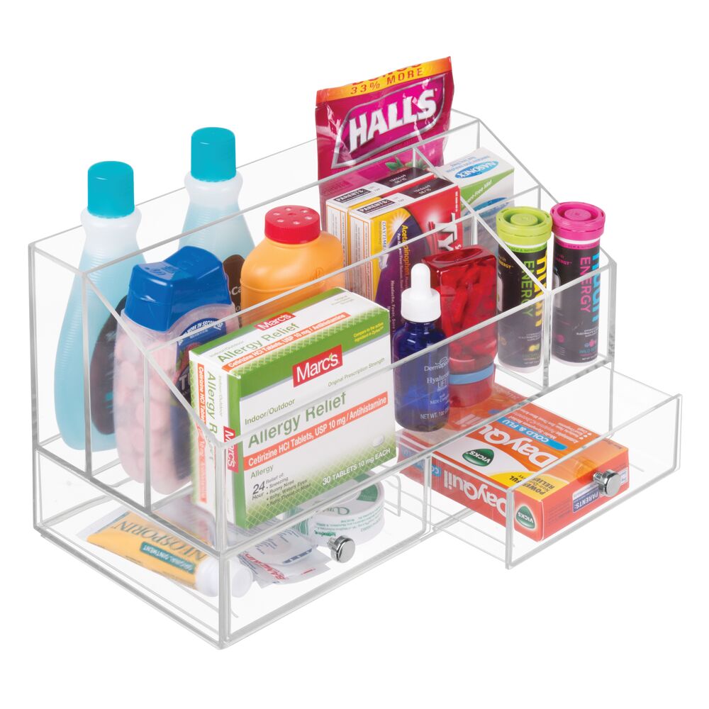 Drawers Palette & Nail Polish Organizer - 2 Drawer Clear - Image 7
