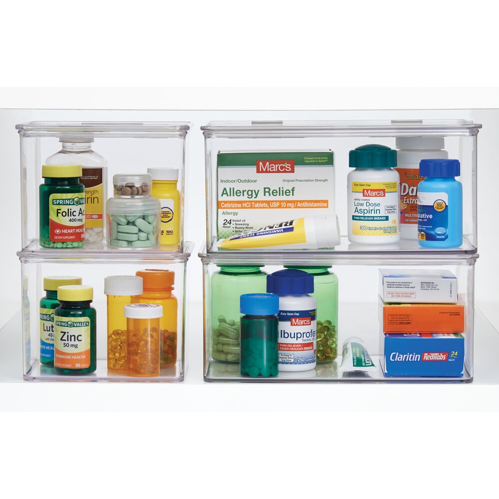 RPET Med+ Medicine Lidded Box- Large Clear - Image 3