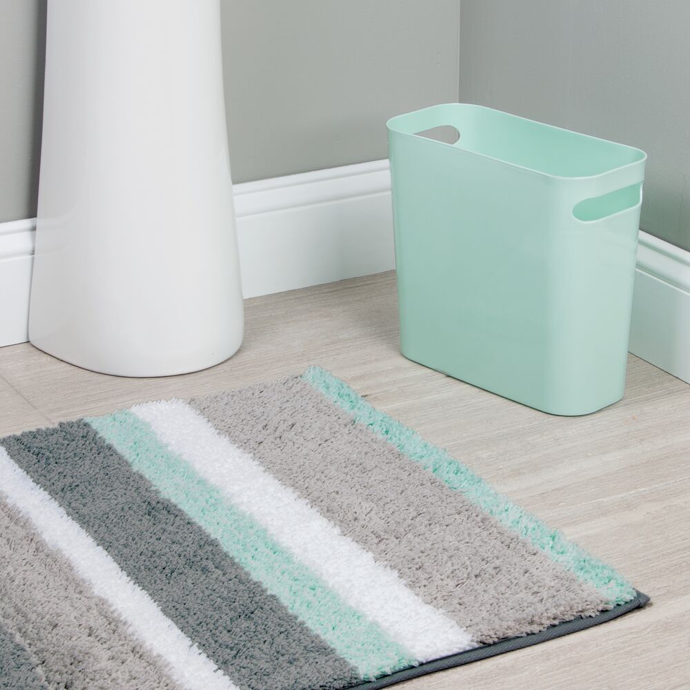 Stripz Rug 34 x 21 Mint/Gray - Image 3