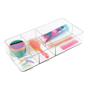 RPET Clarity Interlocking Divider Drawer Organizer 8 x 16 x 3