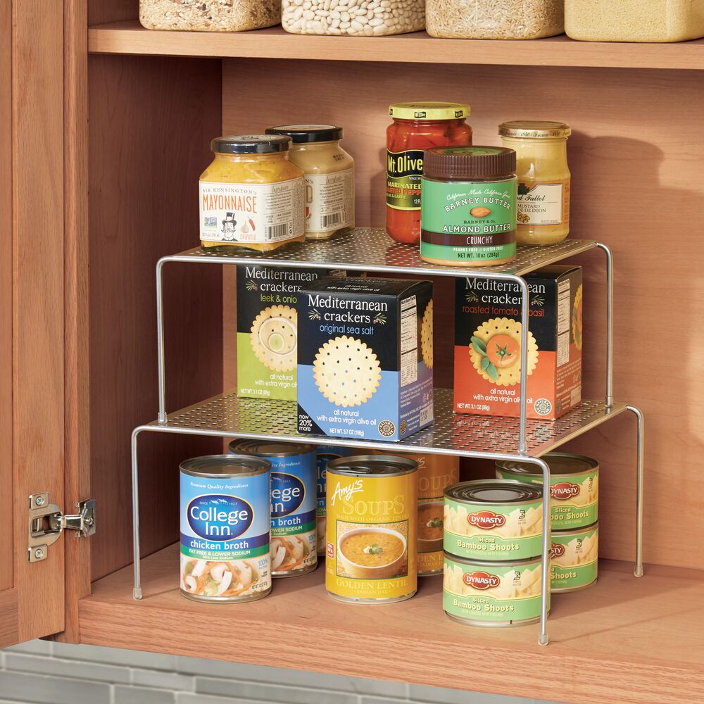 Classico Expandable & Stackable Cabinet Shelves Silver - Image 5
