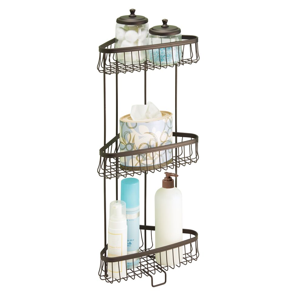 York Lyra 3 Tier Shower Shelf Bronze - Image 4