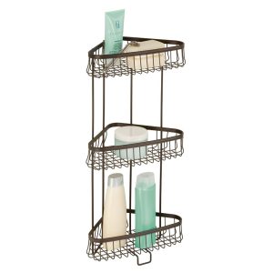 York Lyra 3 Tier Shower Shelf Bronze