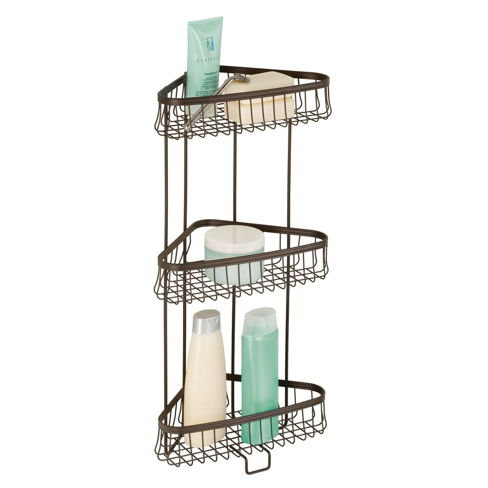 York Lyra 3 Tier Shower Shelf Bronze