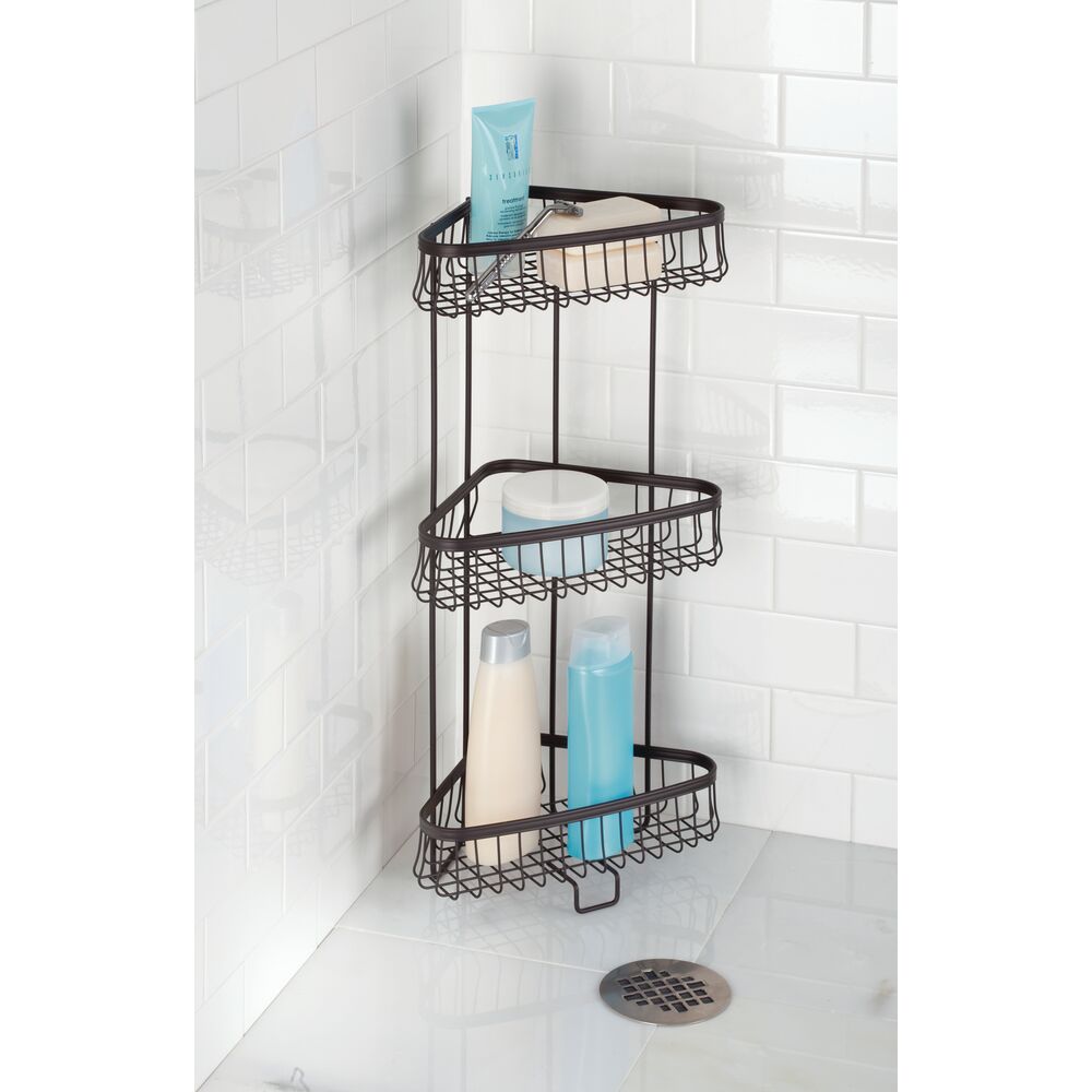 York Lyra 3 Tier Shower Shelf Bronze - Image 2