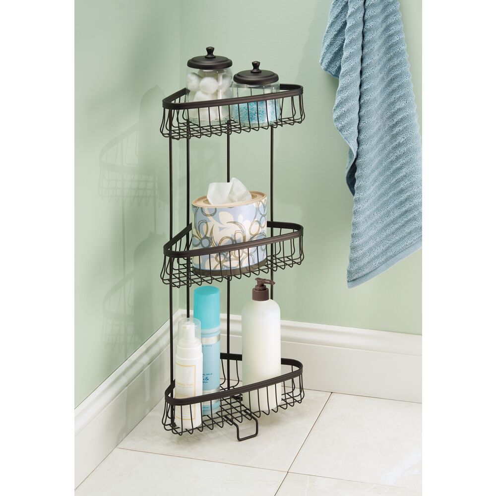 York Lyra 3 Tier Shower Shelf Bronze - Image 6