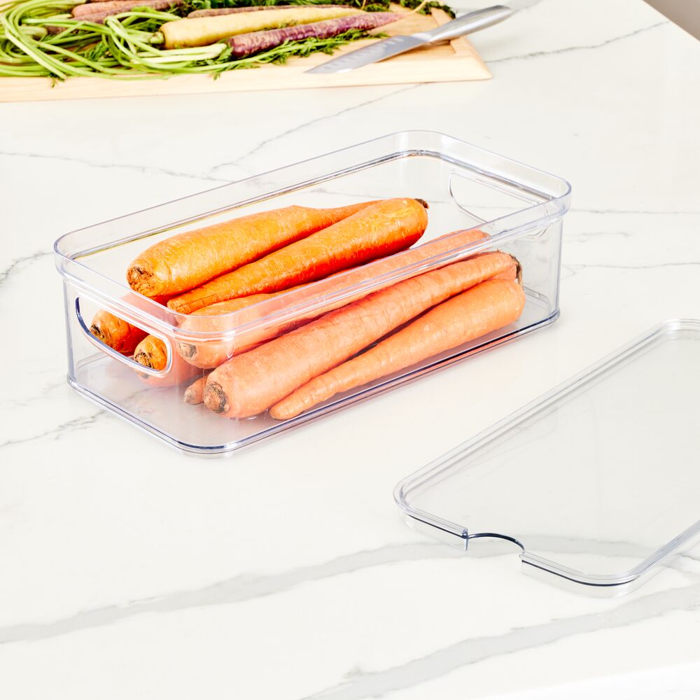 iDesign Crisp Bin 6 X 12 made with 100% Recycled Clear Plastic - Image 2