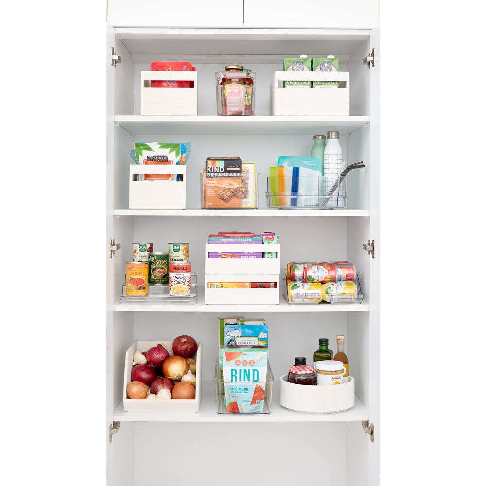 iDesign Crisp 8 x 16 x 5 Bin made with 100% Recycled Clear Plastic - Image 6