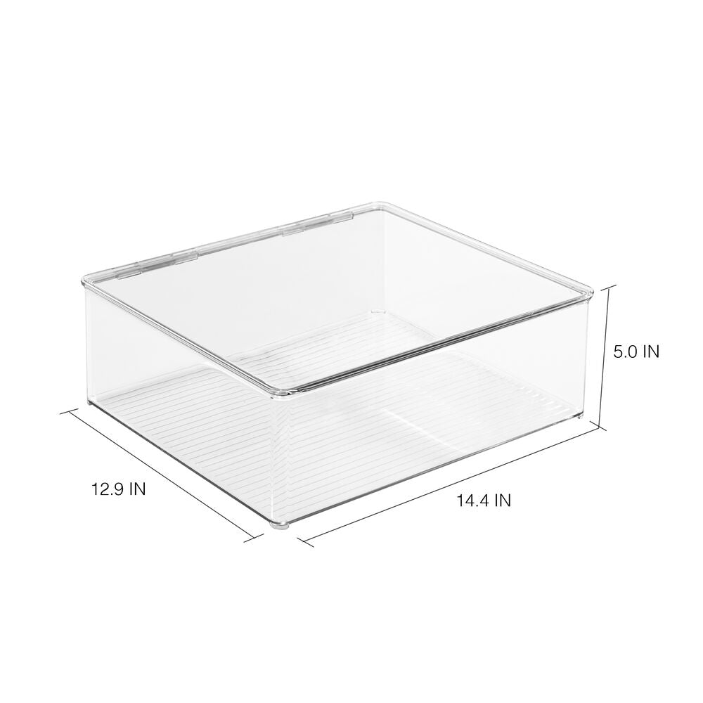 iDesign Closet Clothing Box in Clear - Image 3