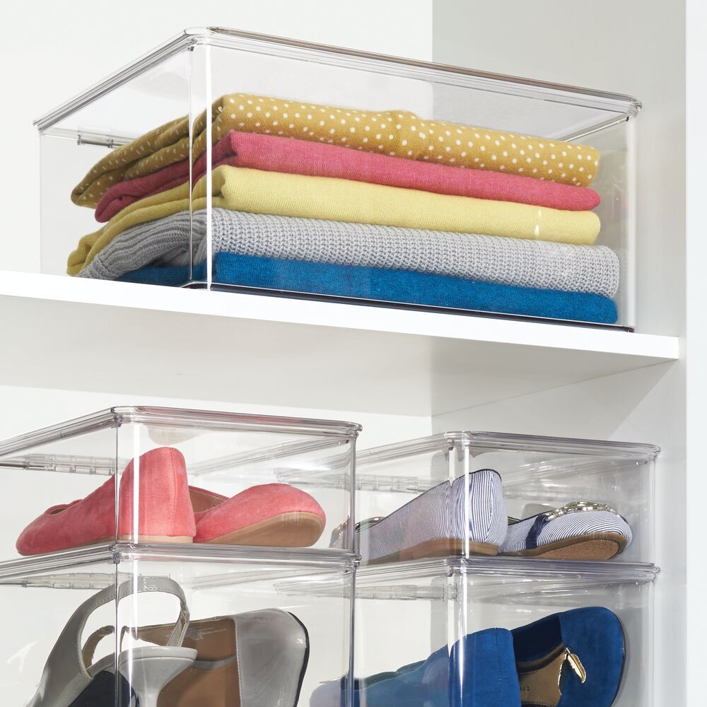 iDesign Closet Shoe Box- Wedge Pumps in Clear - Image 4