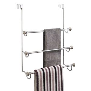 York Metal Over Shower Door Towel Rack 3 Split Finish