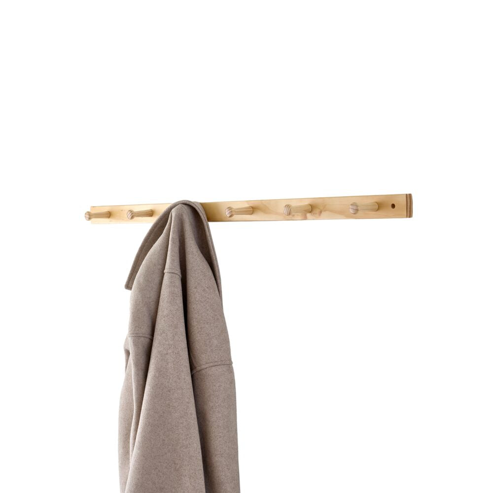 iDesign Wood Rack - 6 Peg in Natural - Image 6