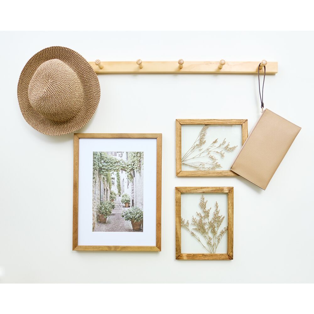 iDesign Wood Rack - 6 Peg in Natural - Image 4