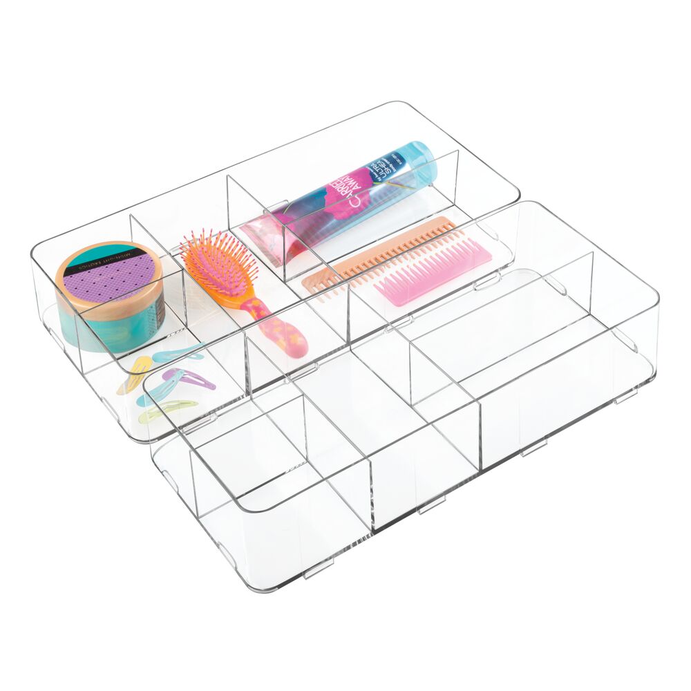 RPET Clarity Interlocking Divider Drawer Organizer 8 x 16 x 3 - Image 3
