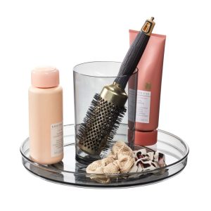 11 Lazy Susan Spinning Cosmetic Organizer with Removable Cup