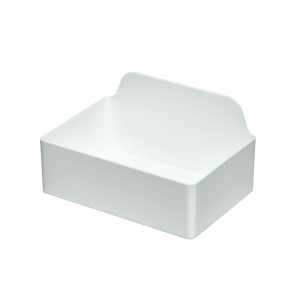 Signature Series Collection In-Drawer Cosmetic Organizer Bin. White