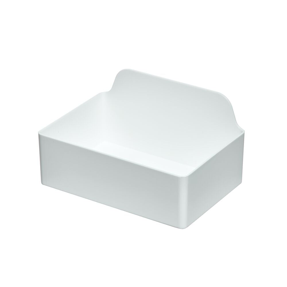 Signature Series Collection In-Drawer Cosmetic Organizer Bin. White