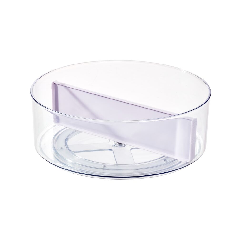 iDesign Divided Turntable Clear/Marshmallow - Image 10
