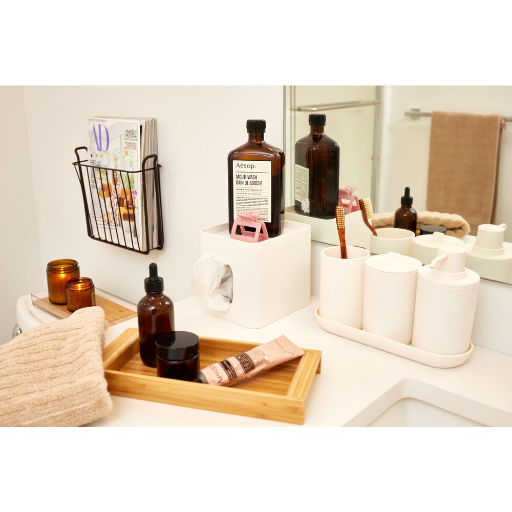 iDesign Recycled Plastic Cade Bath Accessories in Coconut-4 Piece Set - Image 6