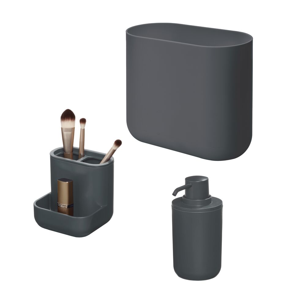 Cade Bath Accessories (Set of 3) Charcoal - Image 4