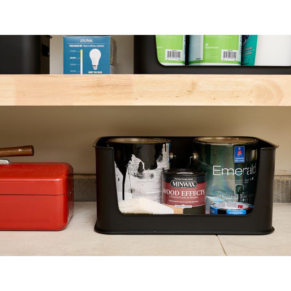 Large Open Front Garage Bin 16.9 W x 11.9 D x 8 H (Stackable) Matte - Image 5