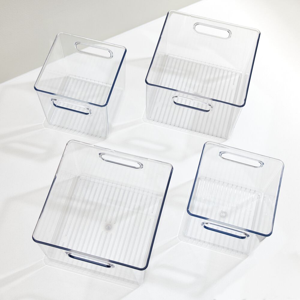 RPET Fridge/Freeze Bins (Set of 4) Clear - Image 4