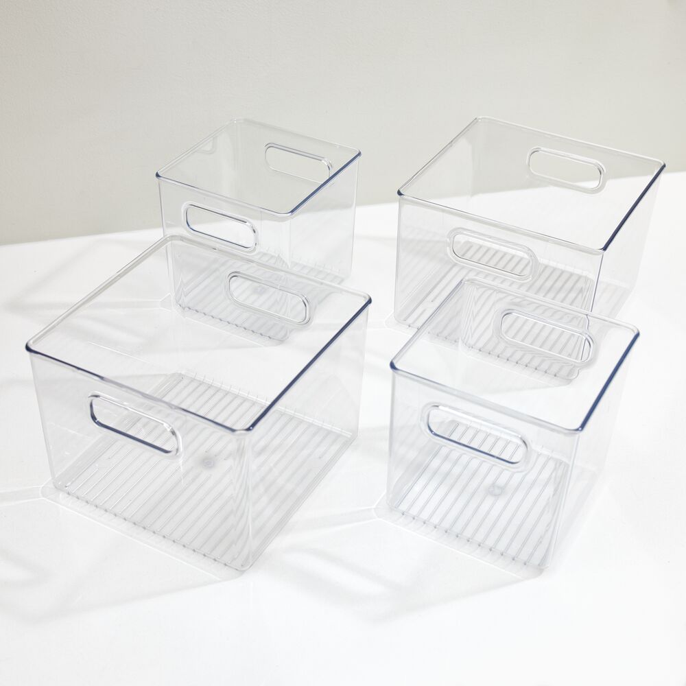 RPET Fridge/Freeze Bins (Set of 4) Clear - Image 3