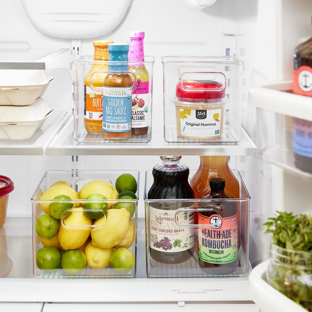 RPET Fridge/Freeze Bins (Set of 4) Clear - Image 2