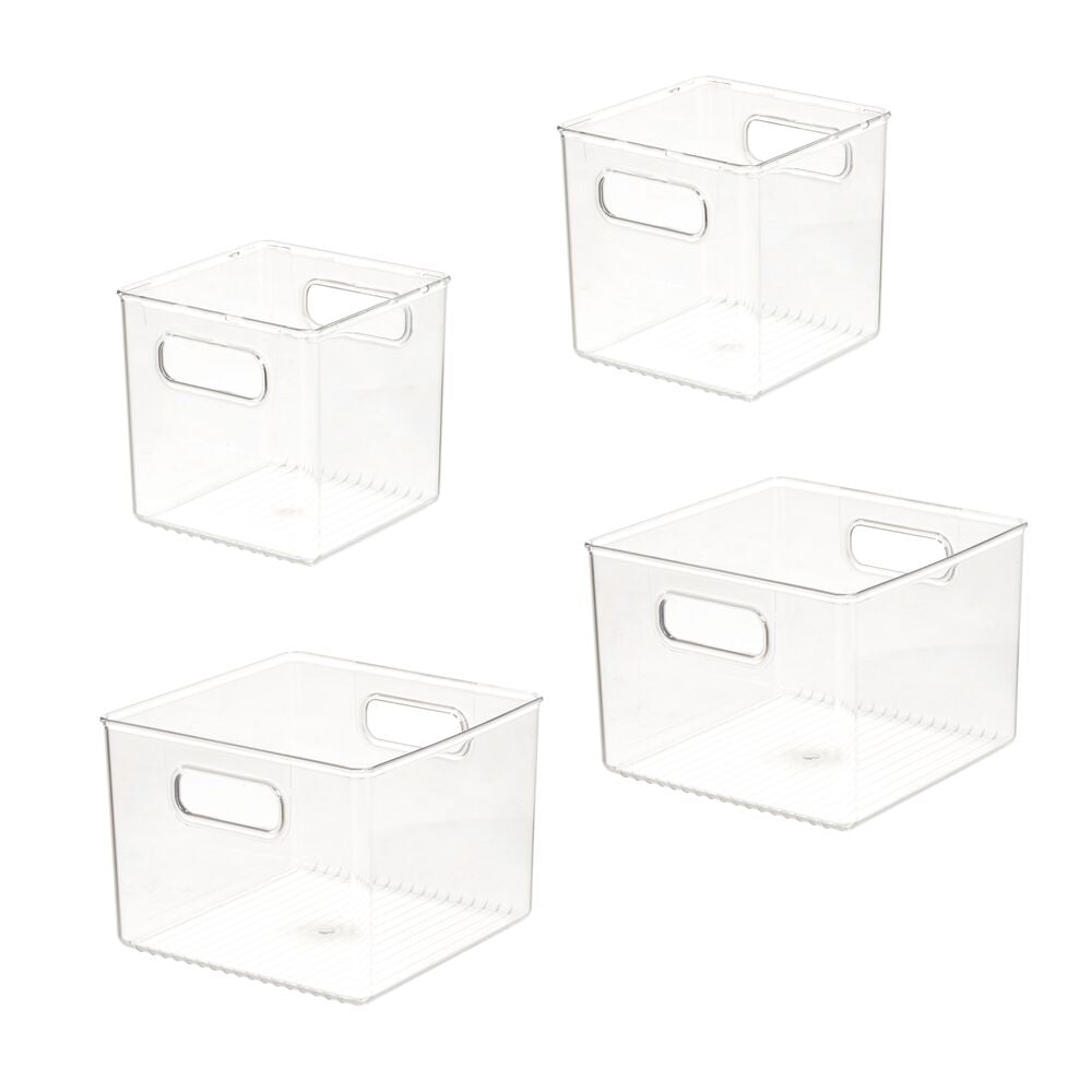 RPET Fridge/Freeze Bins (Set of 4) Clear - Image 5