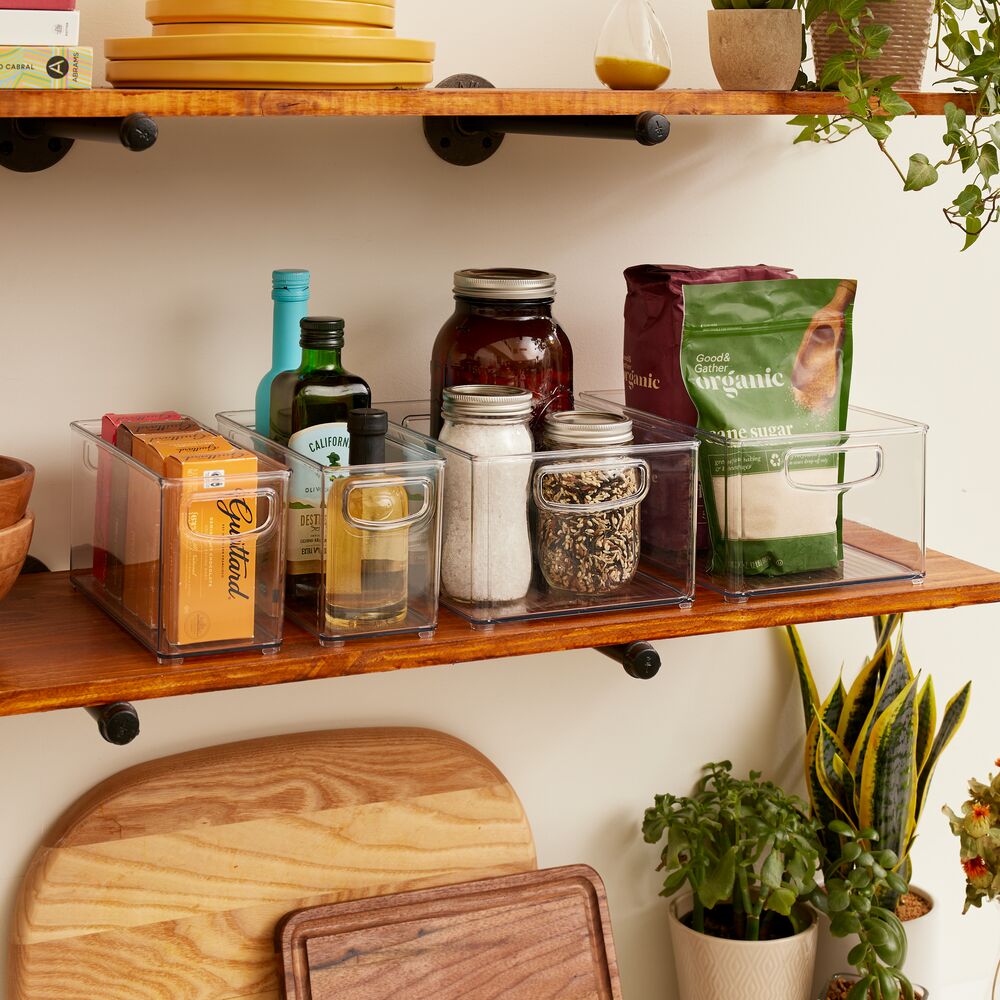 RPET Linus Cabinet/Pantry Bins (Set of 4) Clear - Image 2