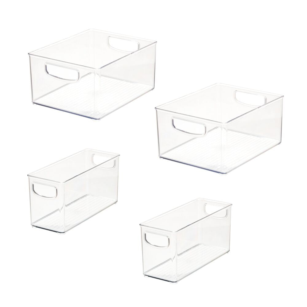 RPET Linus Cabinet/Pantry Bins (Set of 4) Clear - Image 5