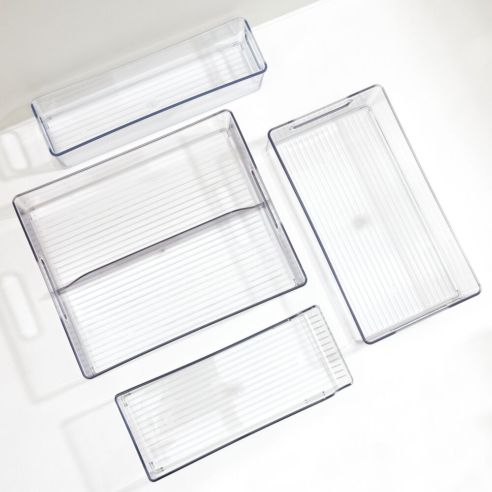 RPET Fridge/Freeze Bins (Set of 4) Clear - Image 3