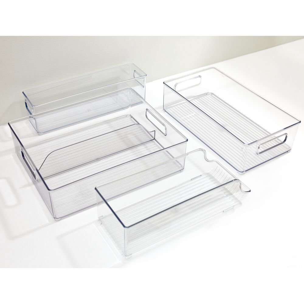 RPET Fridge/Freeze Bins (Set of 4) Clear - Image 4
