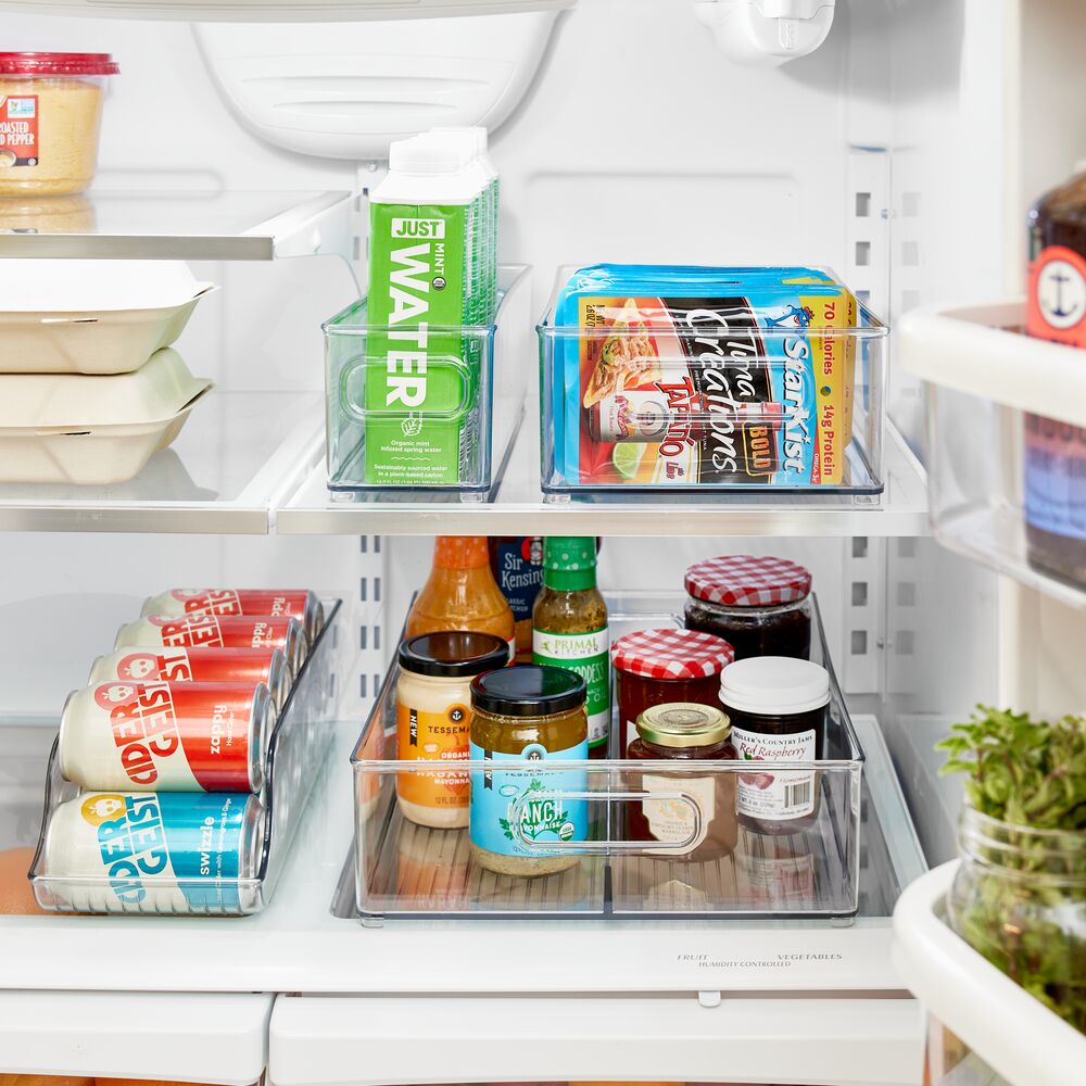 RPET Fridge/Freeze Bins (Set of 4) Clear - Image 2