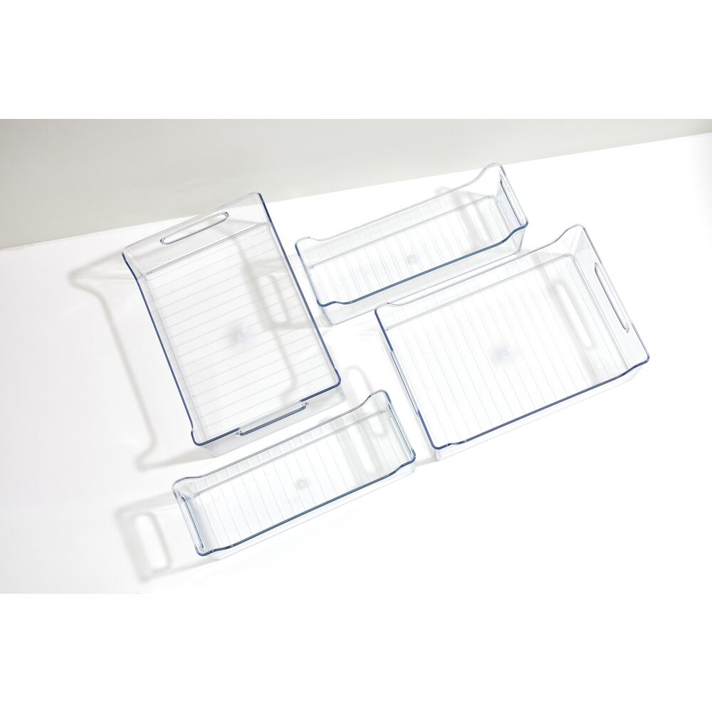 RPET Fridge/Freeze Bins (Set of 4) Clear - Image 3