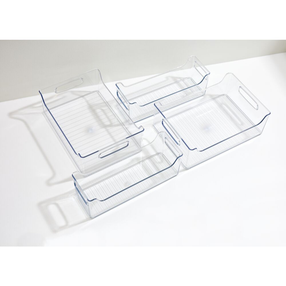 RPET Fridge/Freeze Bins (Set of 4) Clear - Image 4
