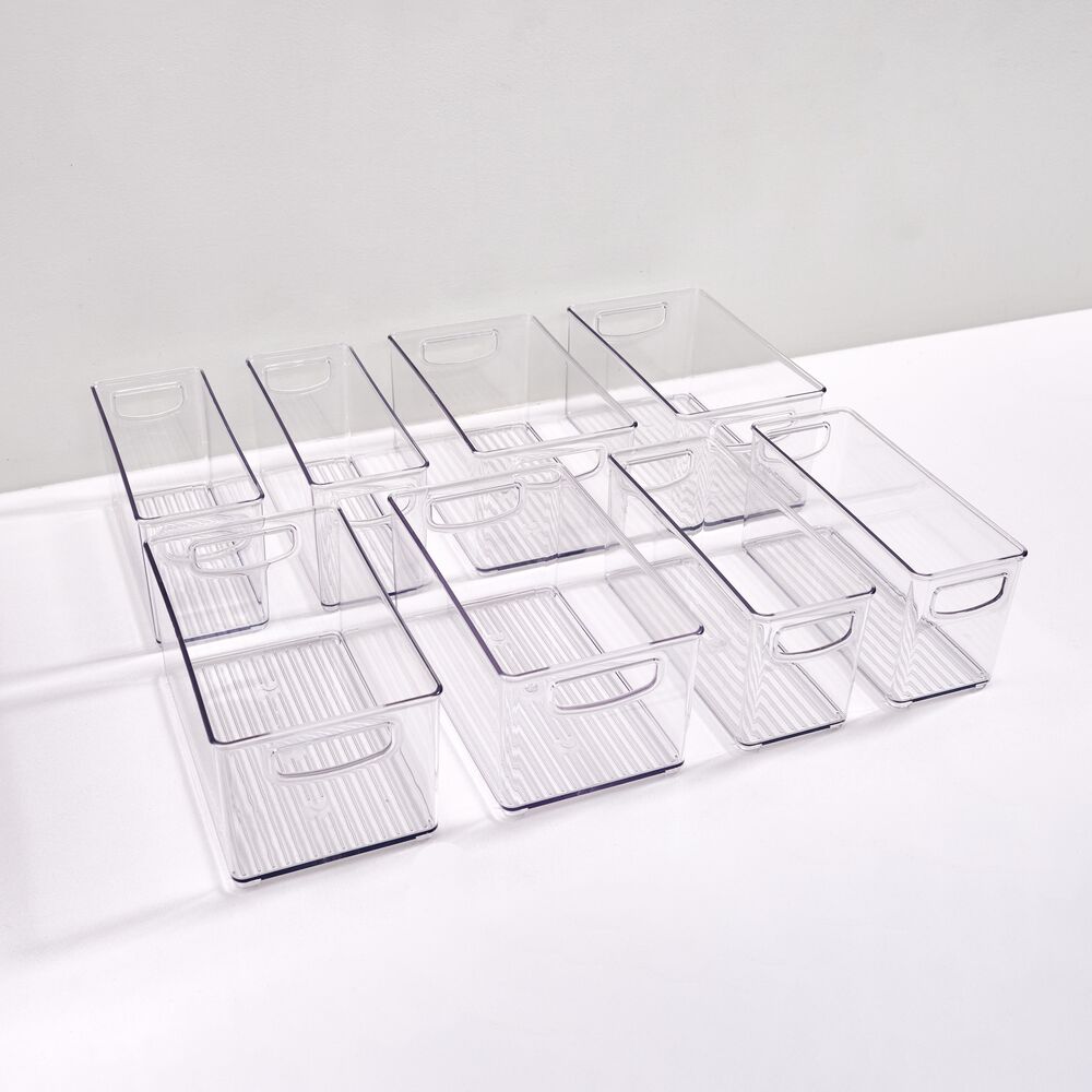 iDesign Linus 8-Piece Stackable Kitchen Organizer Bin Set - Image 3