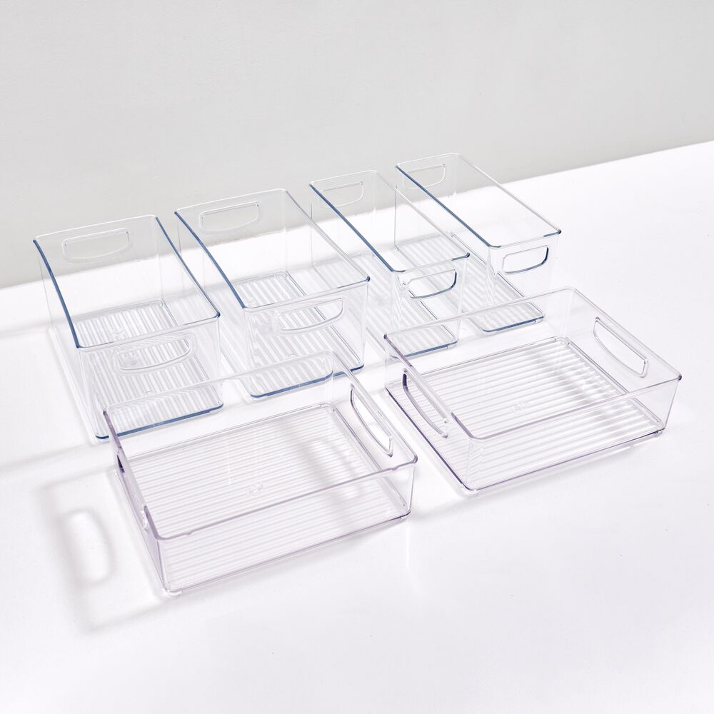 iDesign Linus 6-Piece Stackable Kitchen Organizer Bin Set - Image 3