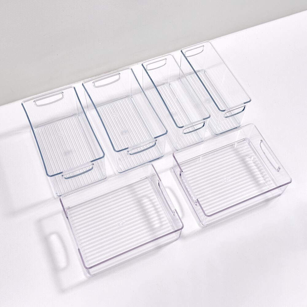 iDesign Linus 6-Piece Stackable Kitchen Organizer Bin Set - Image 2
